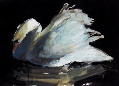 Vessel, 2022 (mixed media on paper)