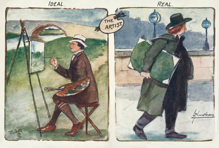 Ideal and real (colour litho)