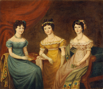 Three Hughes Sisters (oil on canvas)
