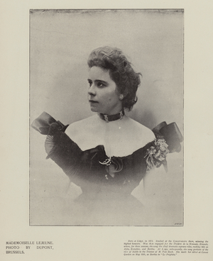Mademoiselle Lejeune (b/w photo)