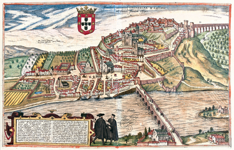 Coimbra, Portugal - in 'Civitates Orbis Terrarum' by Georg Braun, Cologne 1617