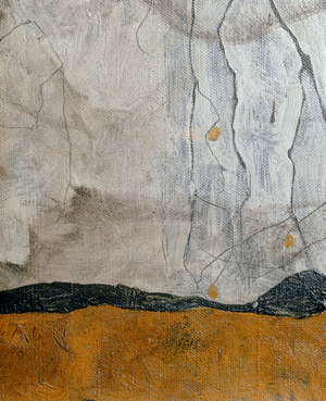 Herbstbaum in bewegter Luft (painting on canvas)