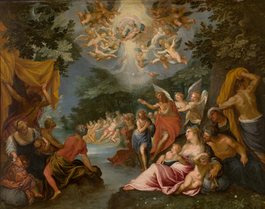 The Baptism of Christ (oil on copper)