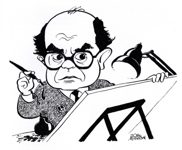 Vicky (Victor Weisz), caricature