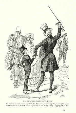 Illustration for David Copperfield by Charles Dickens (litho)