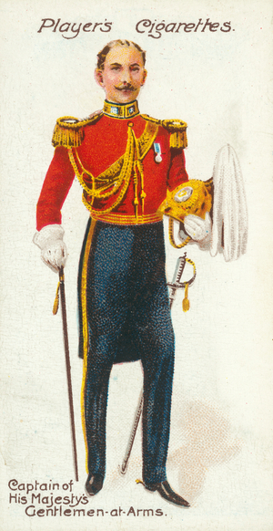 Ceremonial and Court Dress: Captain of His Majesty's Gentleman-at-Arms (colour litho)