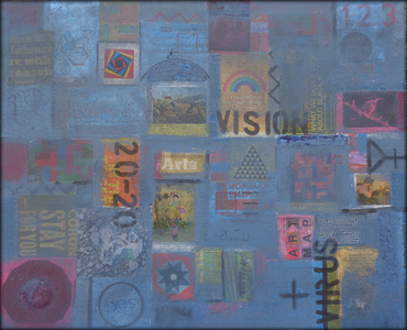 VISION 20-20... THE VIRUS, 2020 (mixed media)