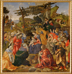 Adoration of the Magi (painting on canvas)