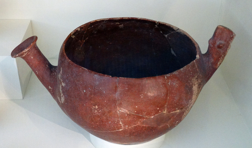 Large sprouted bowl buried with the dead of the Vounous Cemeteries, Cyprus
