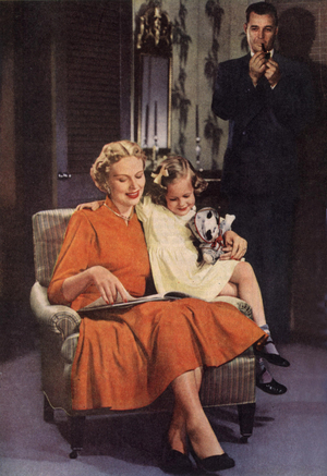 Reading Families Magazine, advert (detail), USA, 1950s