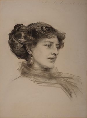 Lady Beatrice Wynne Fowke, 1912 (charcoal drawing)