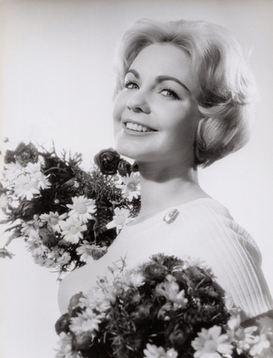 Austrian actress Erika Remberg, Germany early 1960s (b/w photo)