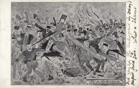 "Ragging" (litho)