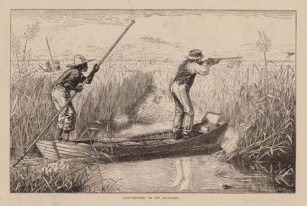 Rail-Shooting on the Delaware (engraving)