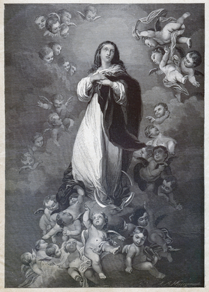 Immaculate Conception. (engraving, circa 1900)