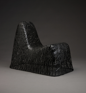 Random Chair, 2005 (epoxy resin & carbon strips) 