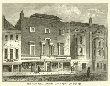 The First Royal Academy, about 1740 (engraving)