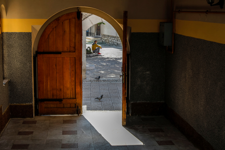 Street scene in Sarajevo, Bosnia & Herzegovina, 2020 (photo)