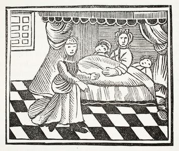 The Significance of Dreams, illustration from 'Chap-books of the Eighteenth Century' by John Ashton, pub. 1882 (litho)