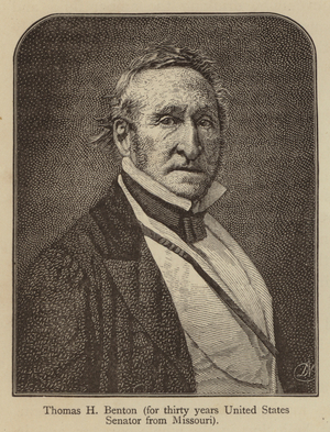 Thomas H Benton, for thirty years United States Senator from Missouri (engraving)
