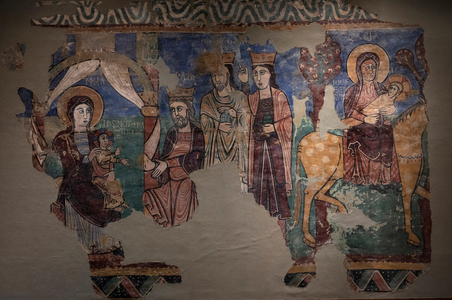 Mural Origin of the church iglesia de la Asuncion de Mar’a en Navasa (Huesca). Ca 1200 (fresco)