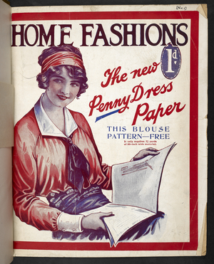 Front cover. 'This blouse pattern free.'Home Fashions.1914