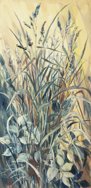 Wild Flowers, 1975 (gouache on paper)