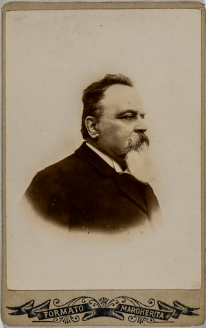 Portrait of man with beard, Italy, 1853-90 (photo)