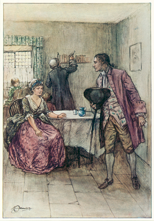 The Vicar of Wakefield by Oliver Goldsmith (colour litho)