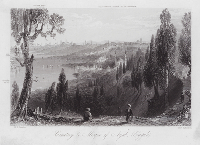 Cemetery and Mosque of Ayub, Eyyub (engraving)