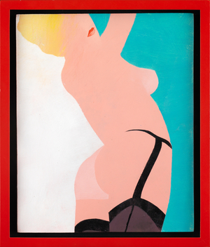 For strip consequences (I), 1962 (acrylic on board)	