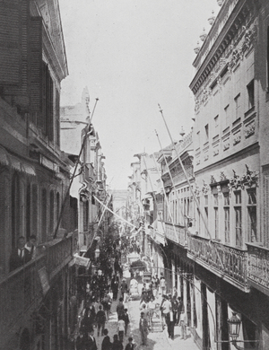 Brazil: Rua do Ouvidor, Rio (b/w photo)