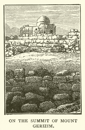 On the summit of Mount Gerizim (engraving)
