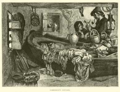 Fisherman's cottage (engraving)