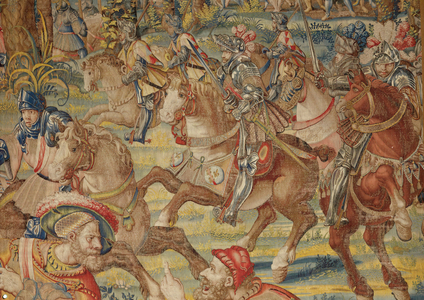Seven large tapestries illustrate the Battle of Pavia in 1525 (tapestry)