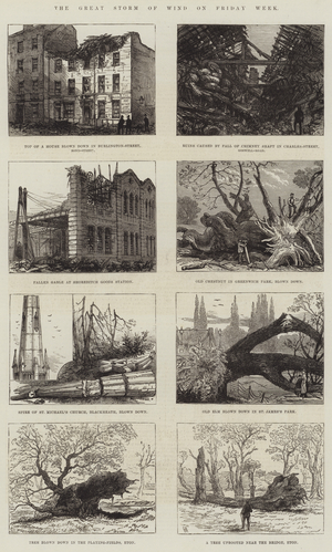 The Great Storm of Wind on Friday Week (engraving)