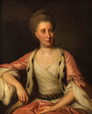 A Noblewoman called Henrietta Shelley, Countess of Onslow but really Lady Henrietta Godolphin, Duchess of Newcastle, 1760-1769 (oil on canvas)