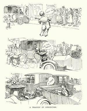 Cartoon by Frank Reynolds (colour litho)