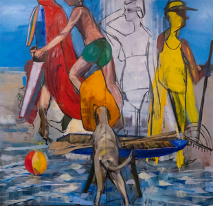 Una Rosa Blanca, 2019 (oil on linen)