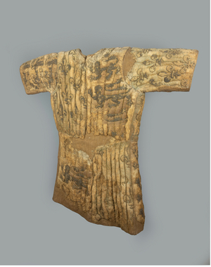 Jupon, pre-1376 (wool and velvet)