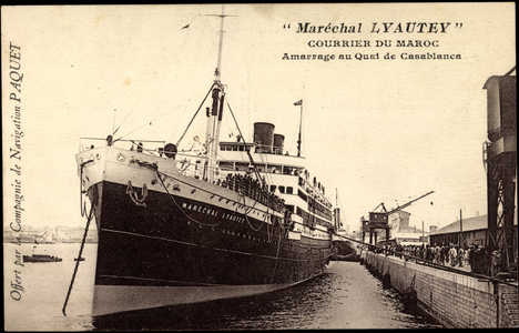 Dampfer Maréchal Lyautey, Packet, CNP