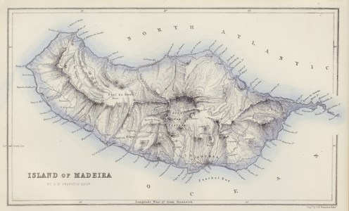 Map: Island of Madeira, by G H Swanston, Edinburgh (colour litho)