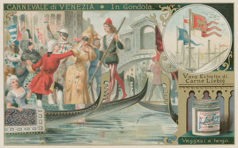 In a Gondola (chromolitho)