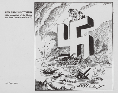 Strube WW2 cartoon (litho)