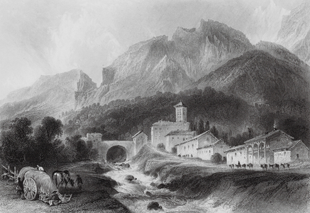 Voireppe, on the Isere (engraving)