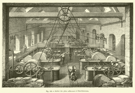 Atelier des piles raffineuses et blanchisseuses (engraving)
