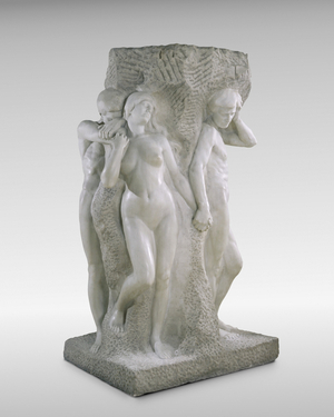 The Solitude of the Soul, modeled in plaster 1901, sculpted in marble 1914 (marble)