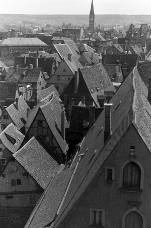 A trip to Heilbronn, Germany 1930s (b/w photo)