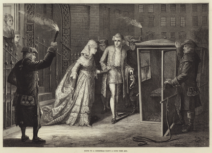 Going to a Christmas Party a Long Time Ago (engraving)
