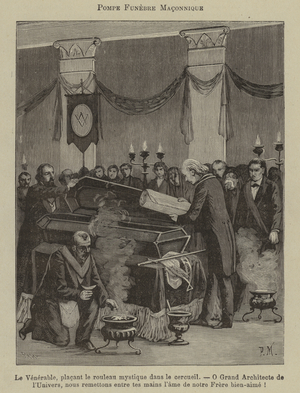 Masonic funeral (engraving)